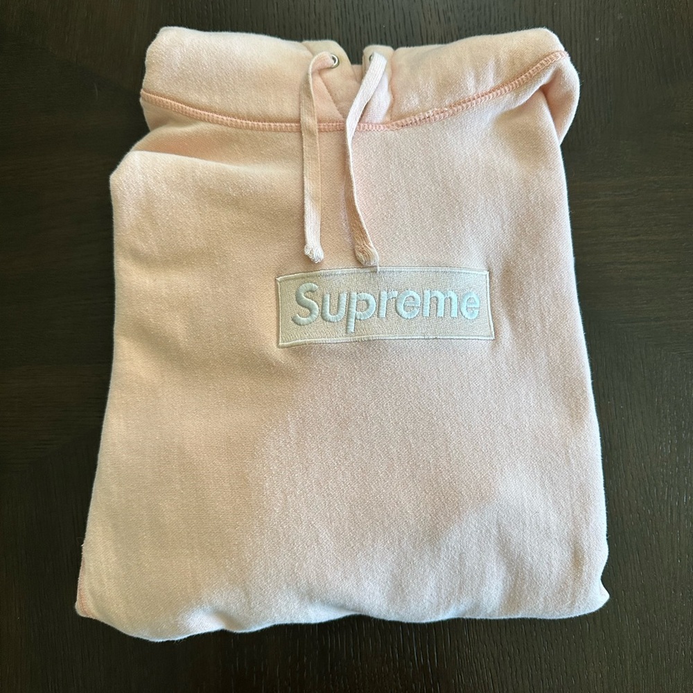 Supreme Light Pink Hoodie